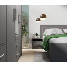 Gulta 160 cm SMART, antrancīts